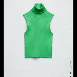 ZARA basic ribbed knit top